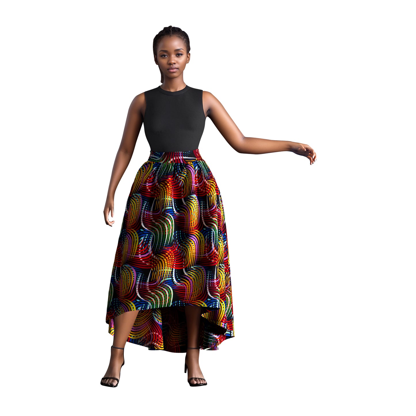 WholeSale Africa Skirt for Women African Wax Print skirt Dashiki Plus Size Africa Style Clothing for Women Office skirt wy1684