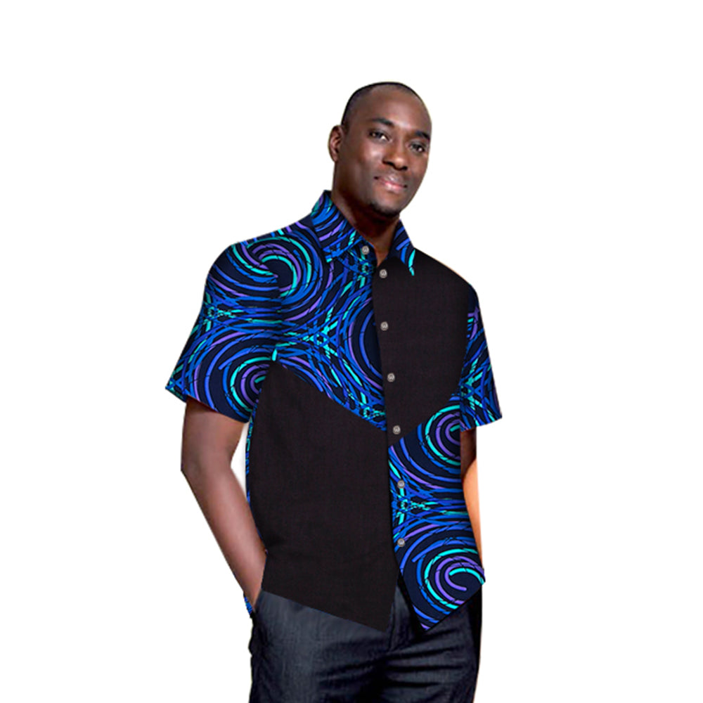 African Men Short Shirt WYN356