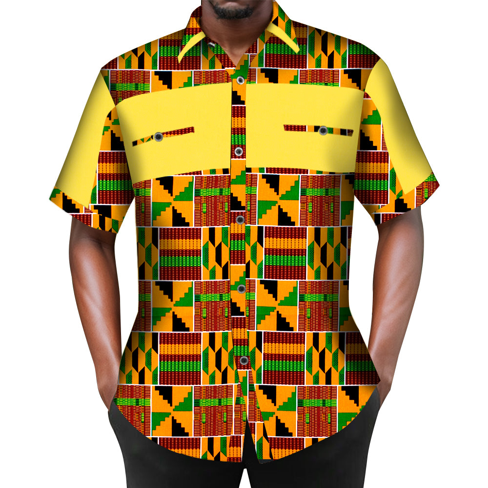 African Men Short Shirt WYN302