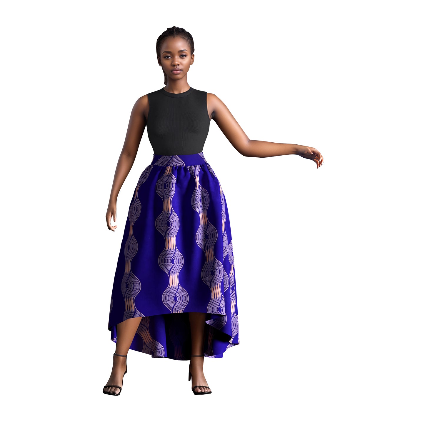 WholeSale Africa Skirt for Women African Wax Print skirt Dashiki Plus Size Africa Style Clothing for Women Office skirt wy1684