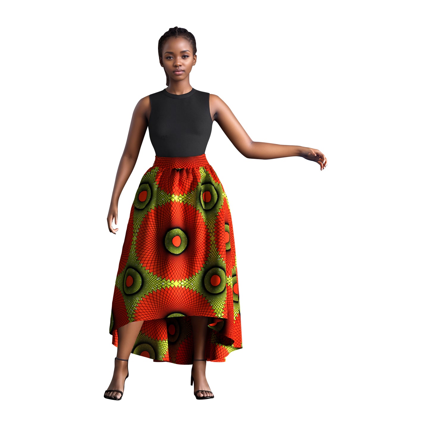 WholeSale Africa Skirt for Women African Wax Print skirt Dashiki Plus Size Africa Style Clothing for Women Office skirt wy1684