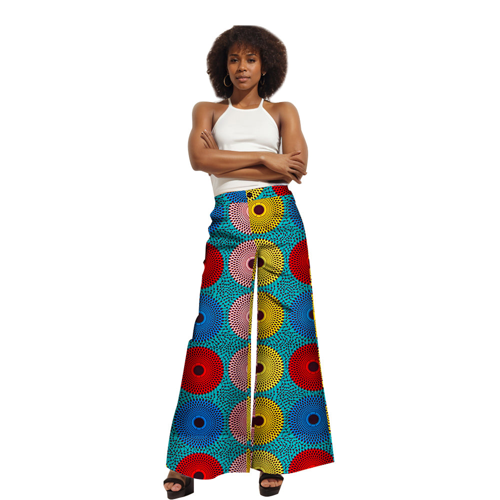 African women printed wide-legged pants WY1029