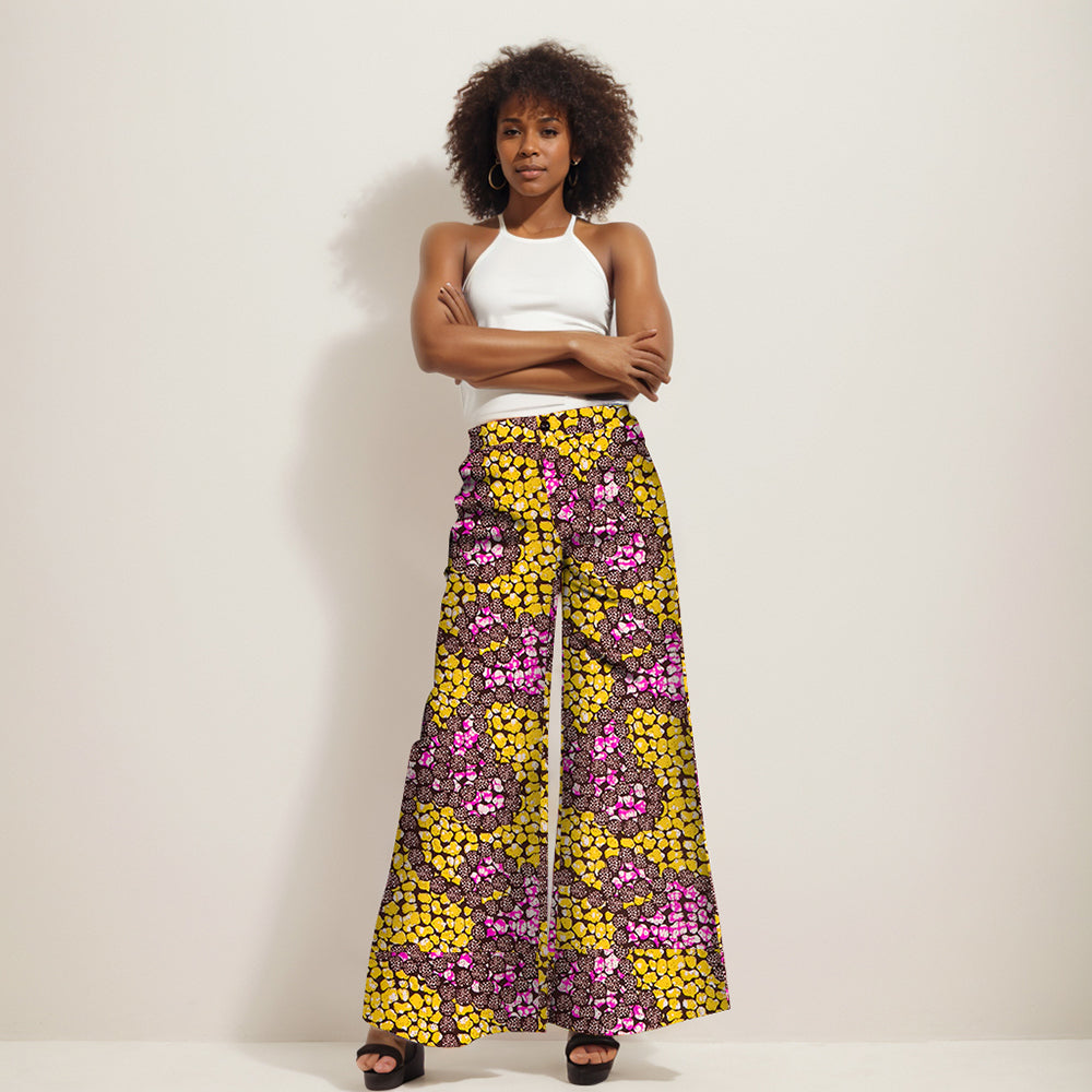 African women printed wide-legged pants WY1029