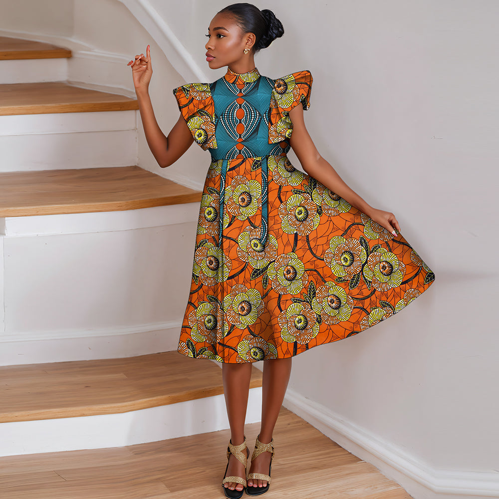 African Women Dresses Ankara Dress WY666
