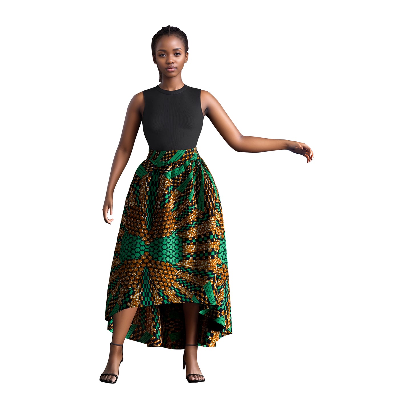 WholeSale Africa Skirt for Women African Wax Print skirt Dashiki Plus Size Africa Style Clothing for Women Office skirt wy1684