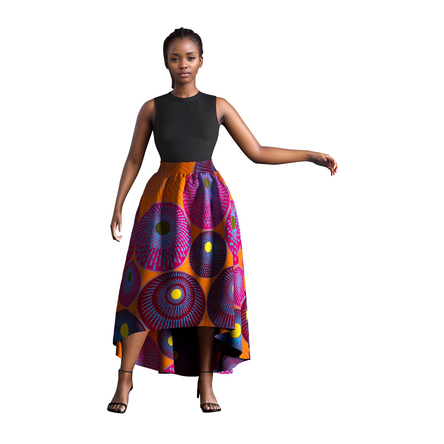 WholeSale Africa Skirt for Women African Wax Print skirt Dashiki Plus Size Africa Style Clothing for Women Office skirt wy1684