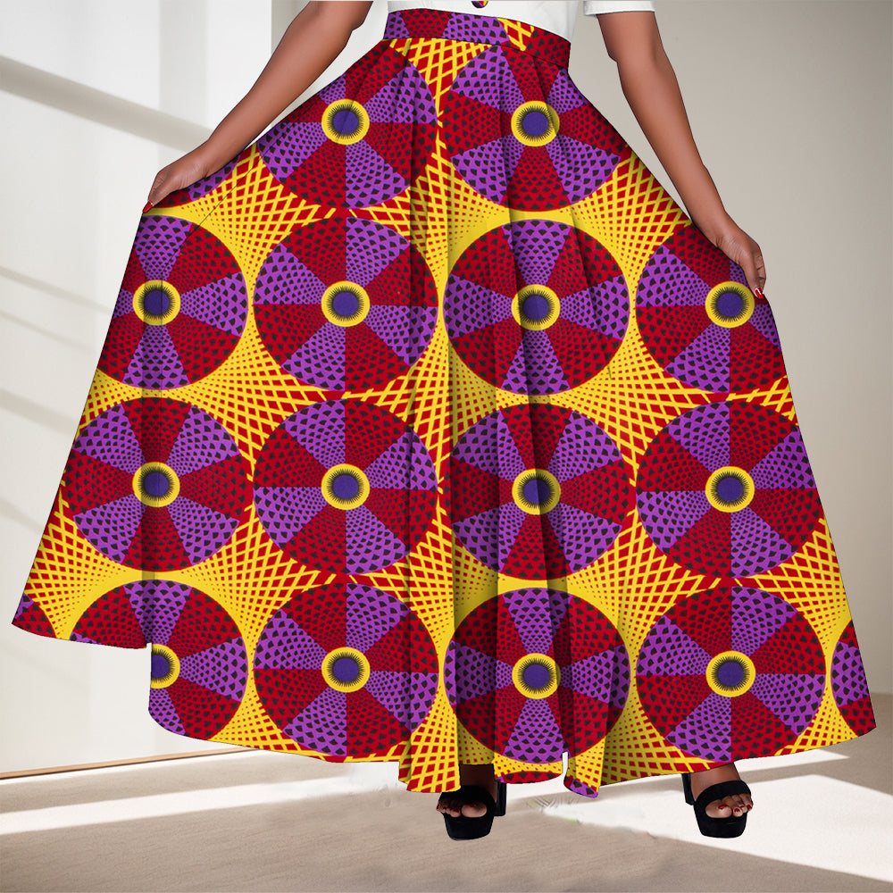 African Women Half Sleeve Dress Wedding Maxi Dress Ankara Attire Party Outfit WY3853