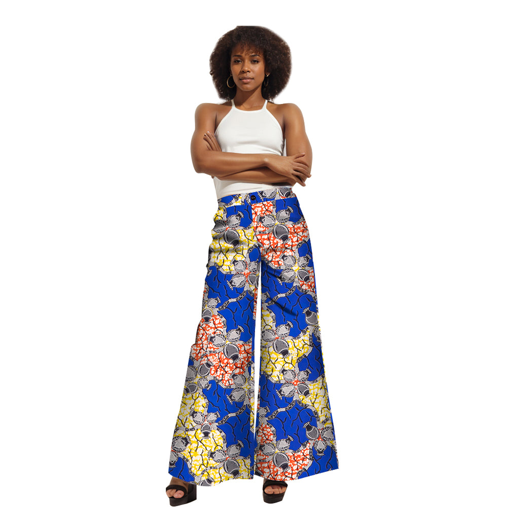 African women printed wide-legged pants WY1029