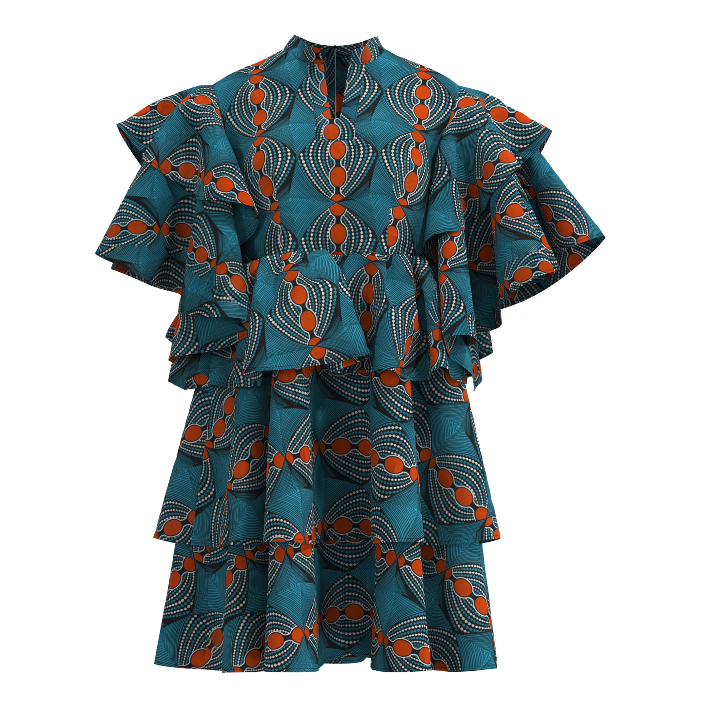 European, American and African women's clothing quality dress short sleeve short dress, elegant style women's dress WY10907