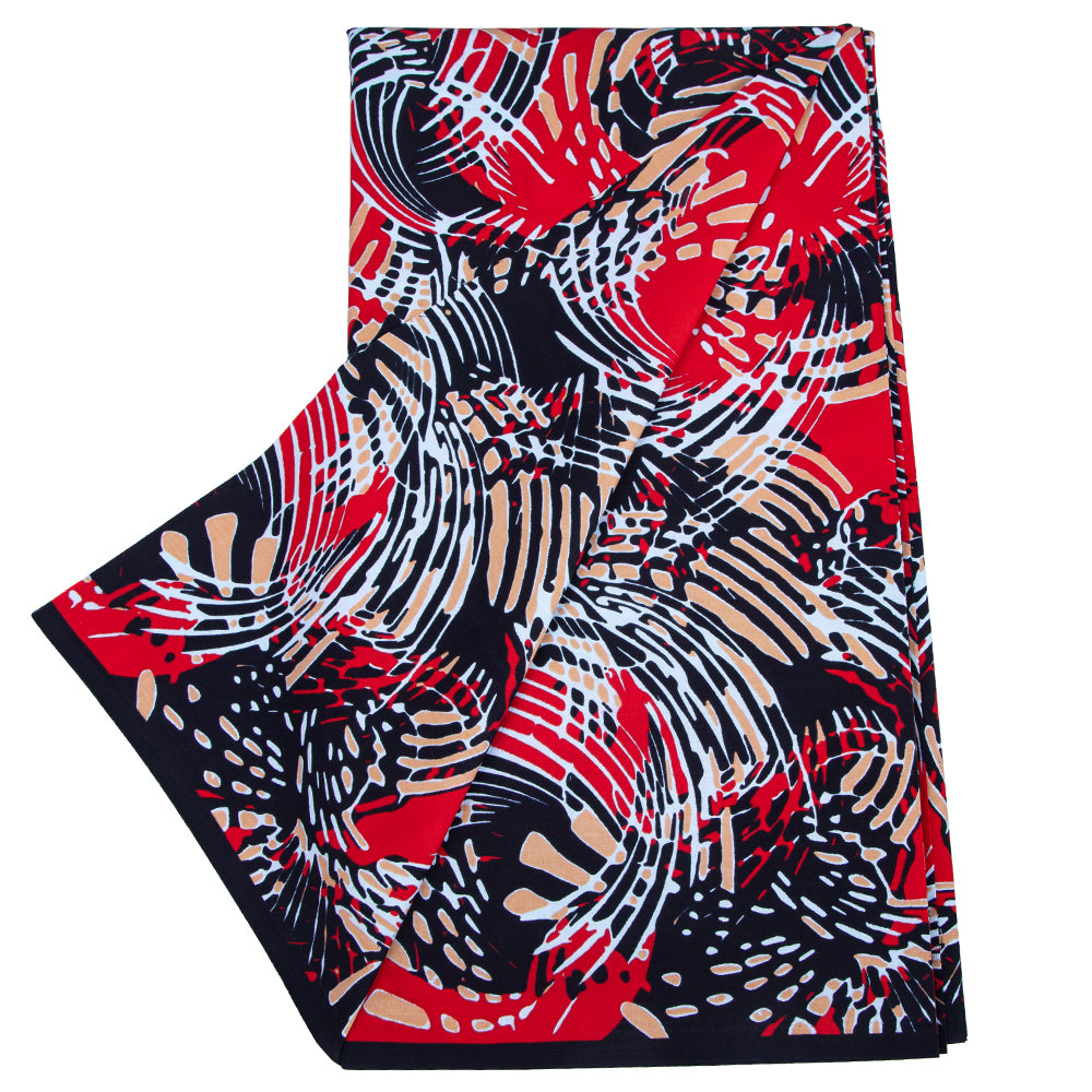 6 Yards Cotton African Fabric 24FS1556