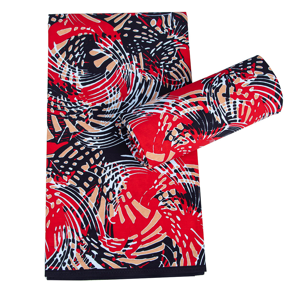 6 Yards Cotton African Fabric 24FS1556