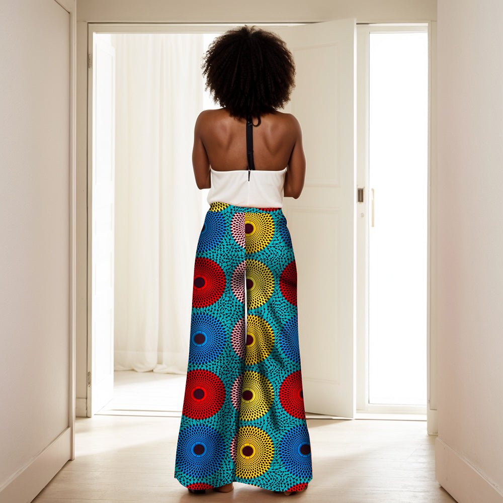 African women printed wide-legged pants WY1029