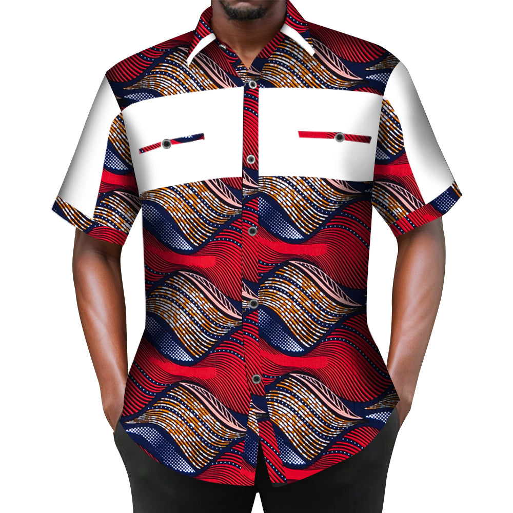 African Men Short Shirt WYN302