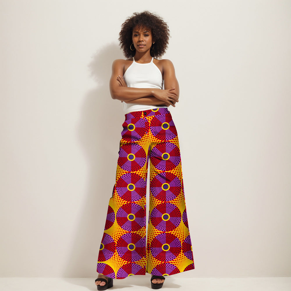 African women printed wide-legged pants WY1029