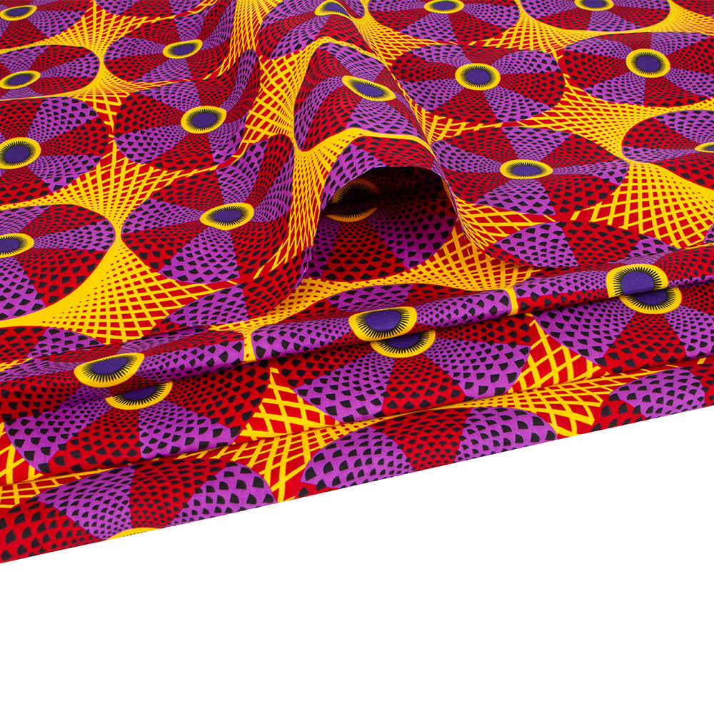 6 Yards/lot African Polyester Fabric FP6543