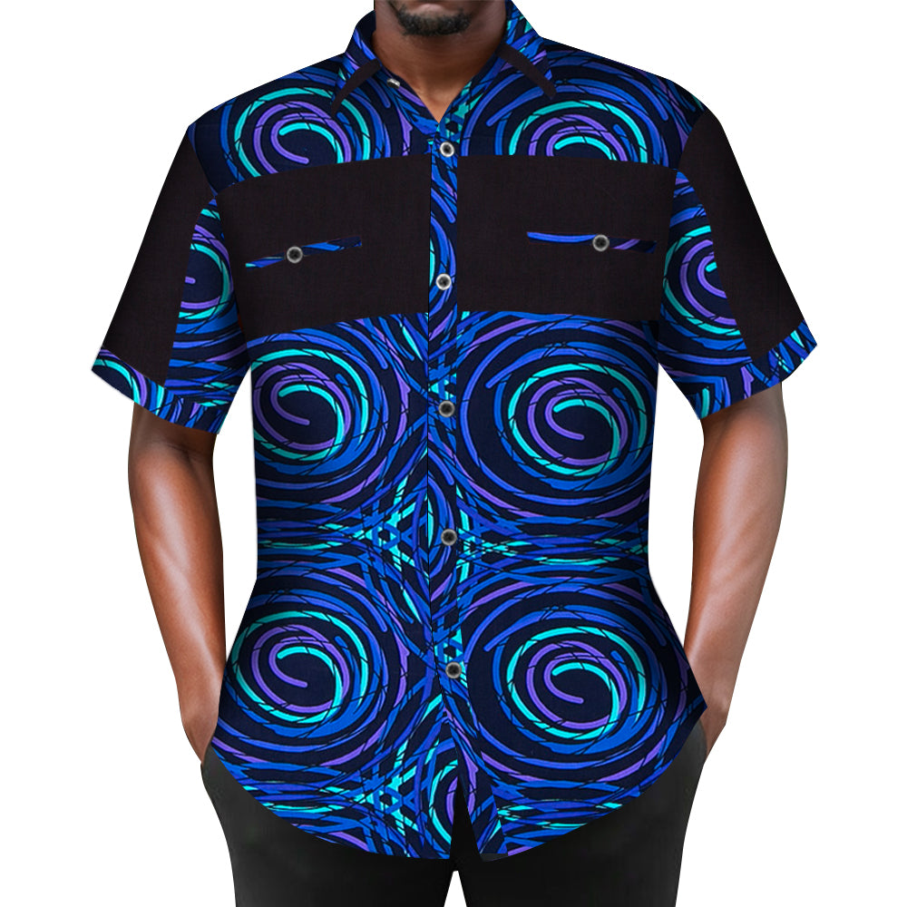 African Men Short Shirt WYN302