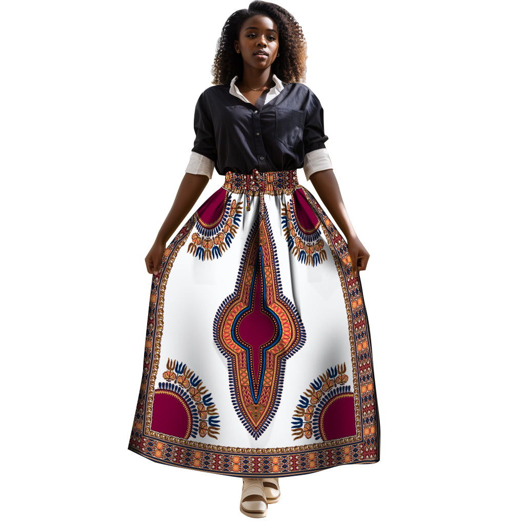African Women Skirt Traditional Dashiki Ankara Print Skirt YF136