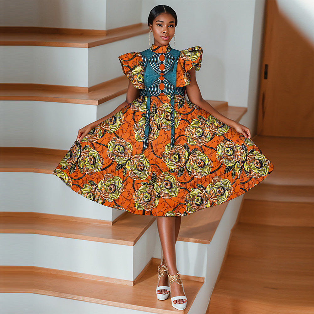 African Women Dresses Ankara Dress WY666
