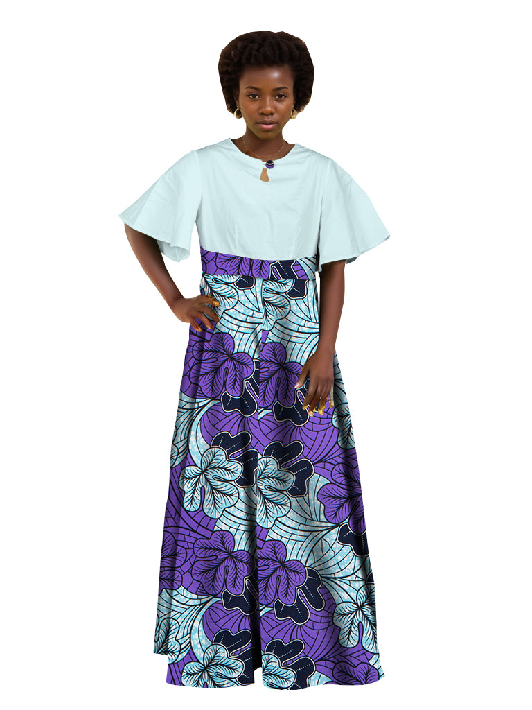 Plus Size African Women Party Dresses Graceful Lady Print Clothing WY5564