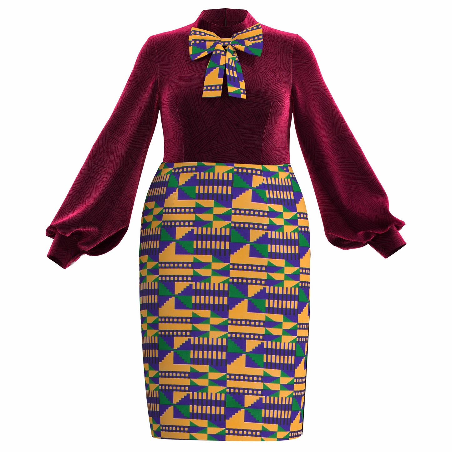 WholeSale Africa Dress for Women African Wax Print Dresses Dashiki Plus Size Africa Style Clothing for Women Office Dress wy10316