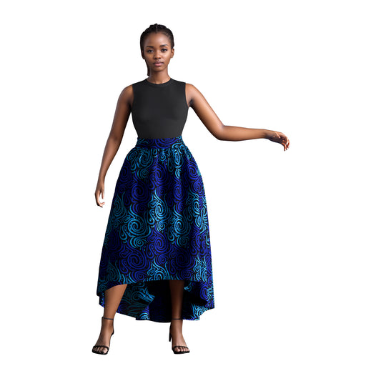WholeSale Africa Skirt for Women African Wax Print skirt Dashiki Plus Size Africa Style Clothing for Women Office skirt wy1684