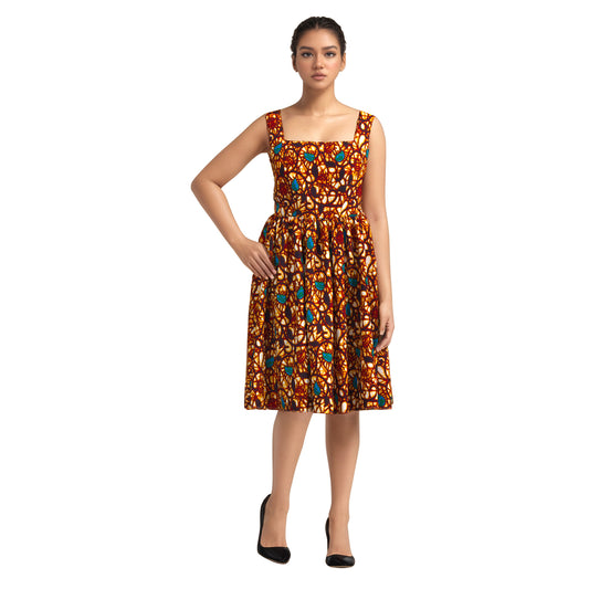African Dresses for Women African Print Dresses Dashiki Women Sleeveless Office Pencil Dress wy10342