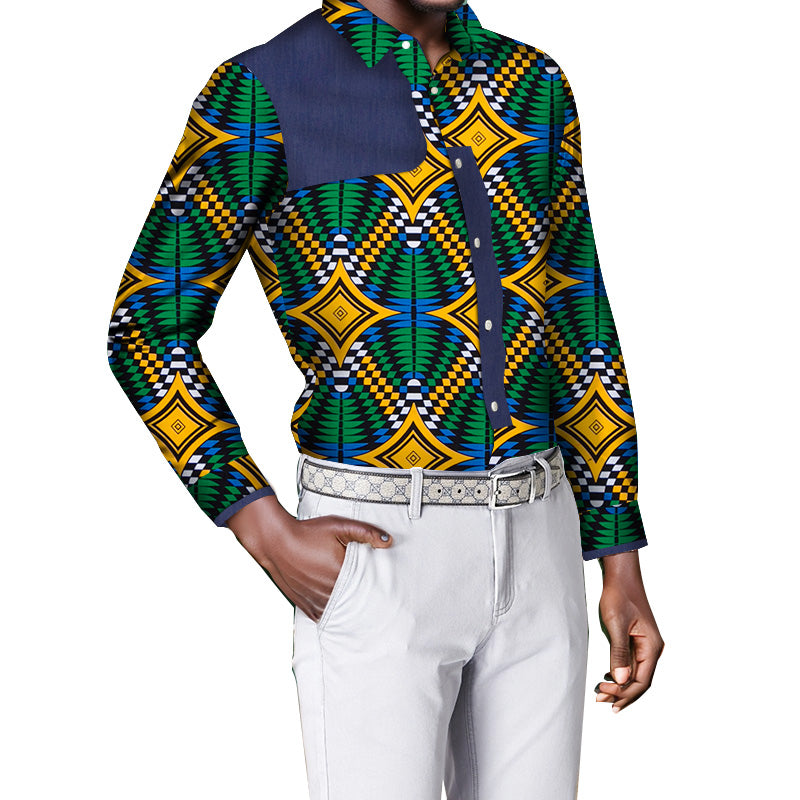 African Men's Shirt  WYN131