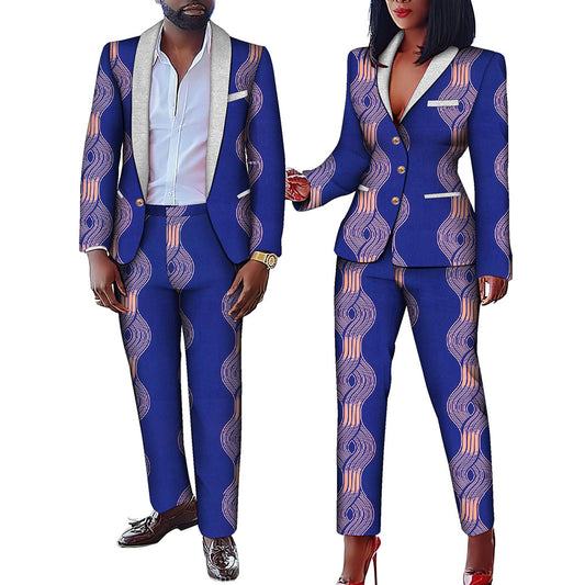 Couples Clothes Men Set and Women Dress WYQ1039