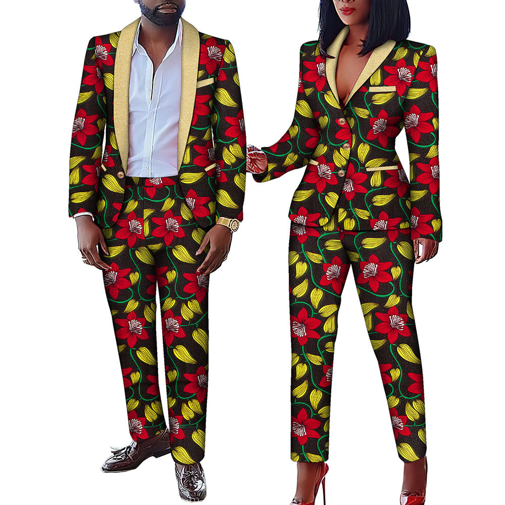 Couples Clothes Men Set and Women Dress WYQ1039