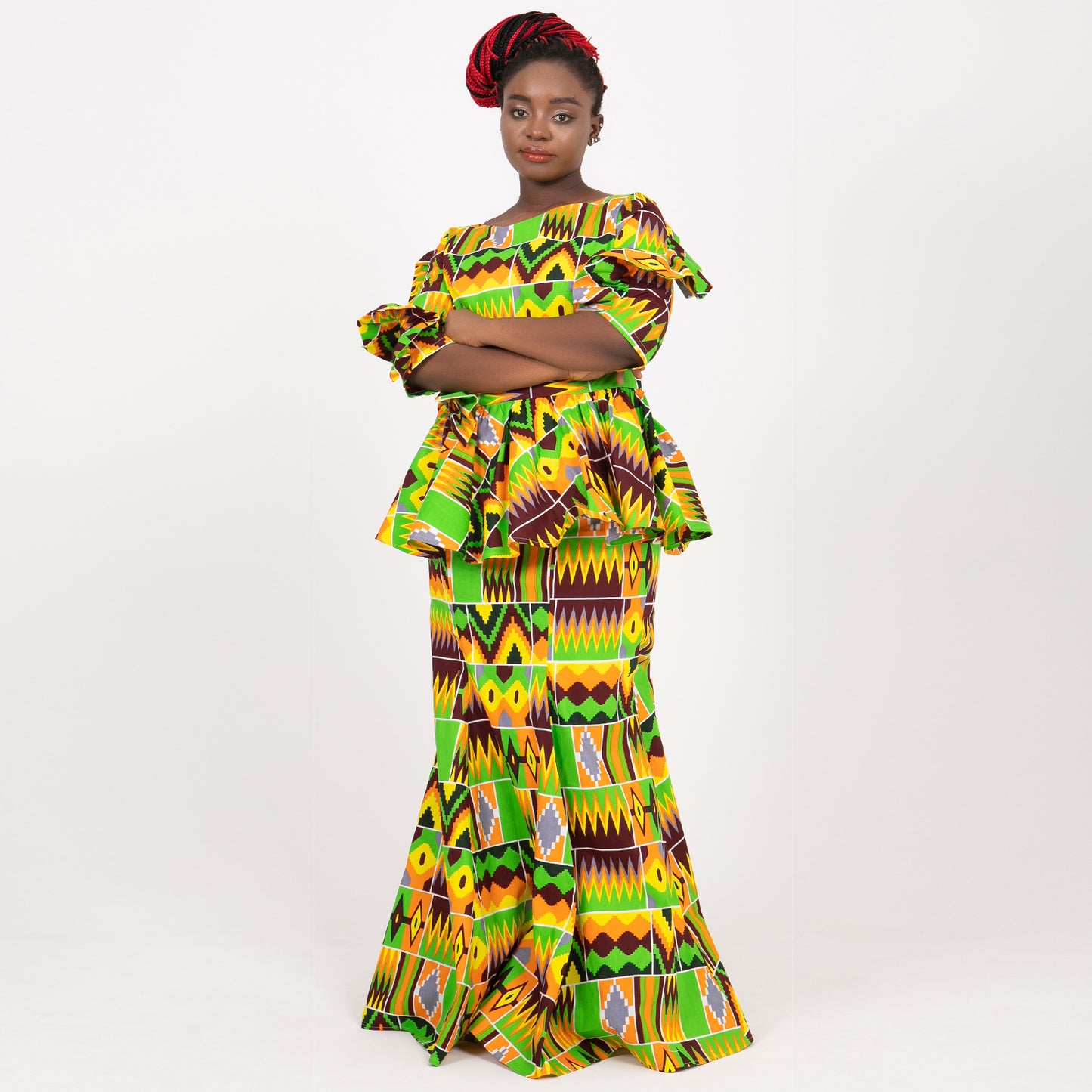 African Women Skirt Set Traditional Print Ankara Dashiki for Party Evening Sets WY6729