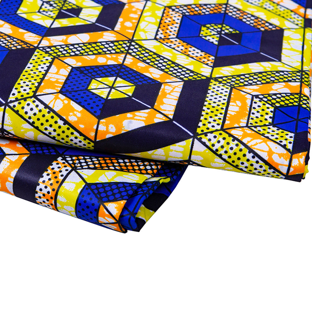 6 Yards/lot African Polyester Fabric FP6258