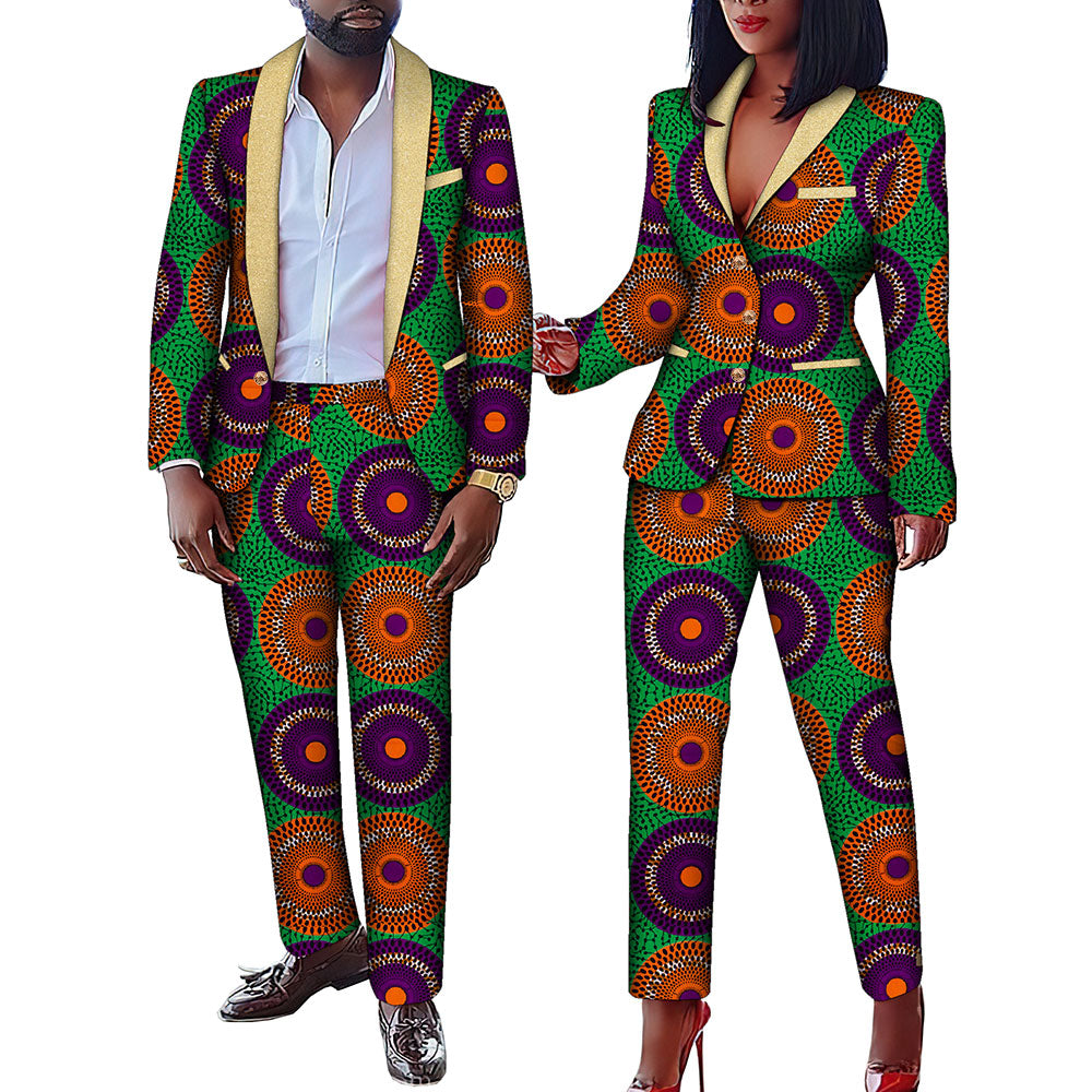 Couples Clothes Men Set and Women Dress WYQ1039