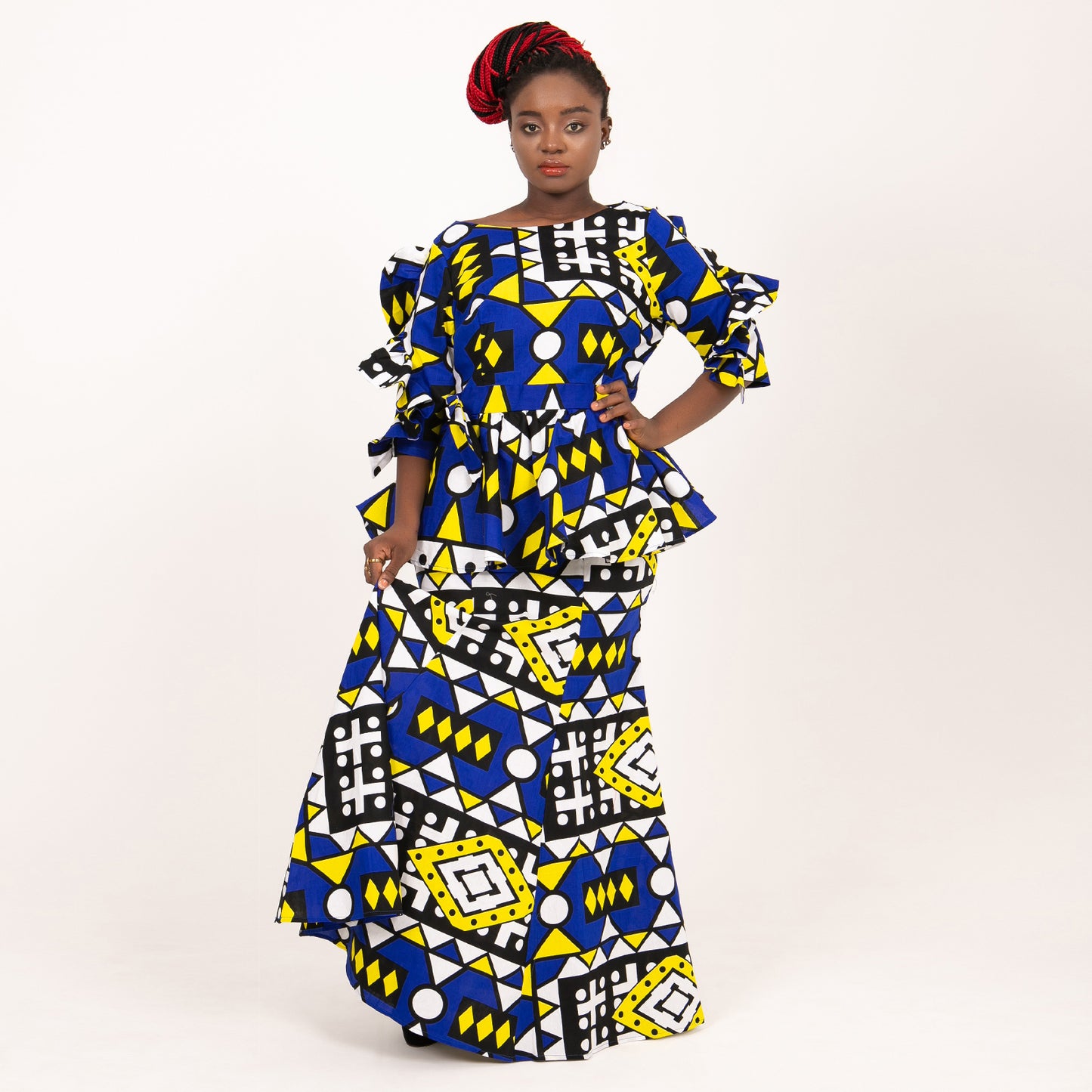 African Women Skirt Set Traditional Print Ankara Dashiki for Party Evening Sets WY6729