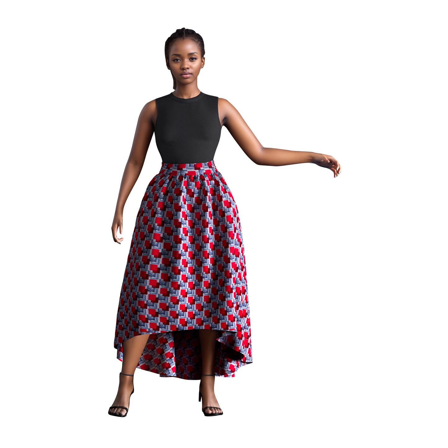 WholeSale Africa Skirt for Women African Wax Print skirt Dashiki Plus Size Africa Style Clothing for Women Office skirt wy1684