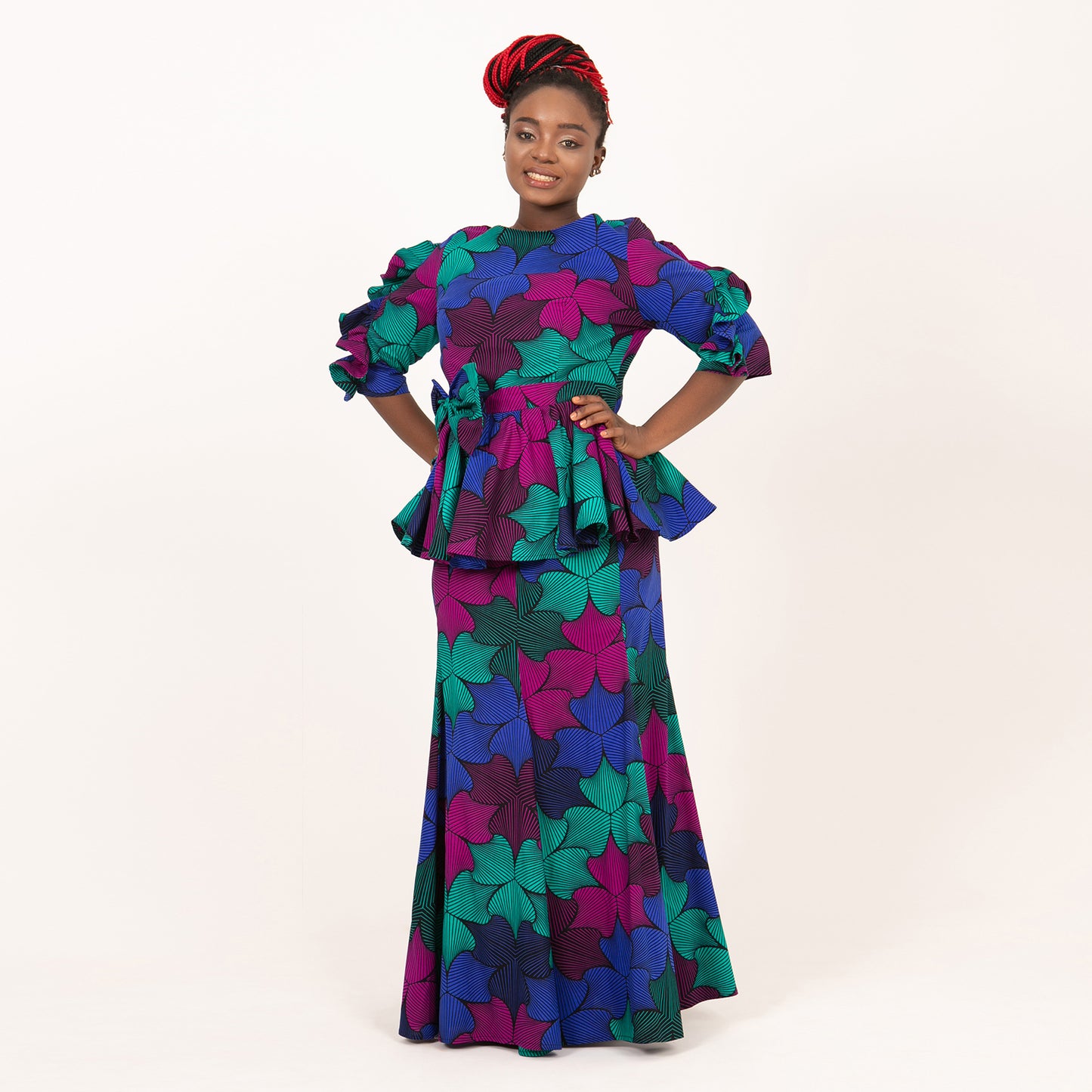 African Women Skirt Set Traditional Print Ankara Dashiki for Party Evening Sets WY6729