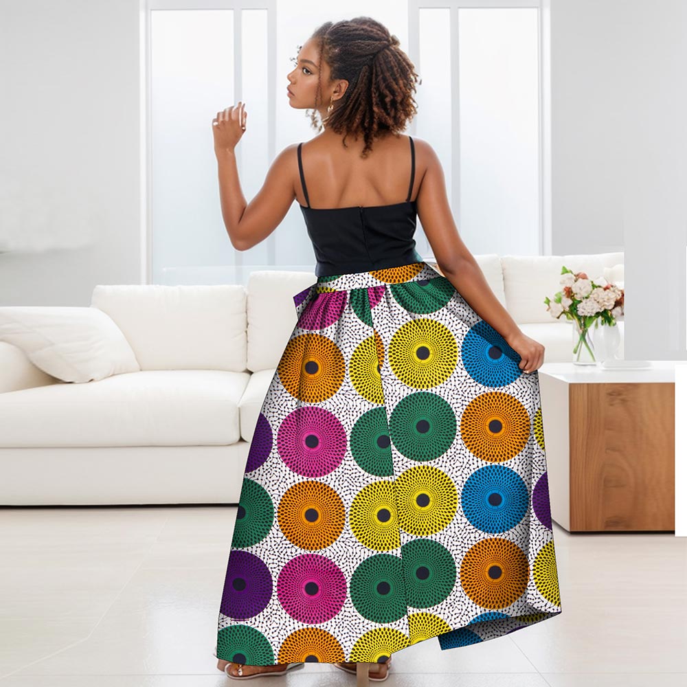 African women's skirt split skirt apron with bow WY3052