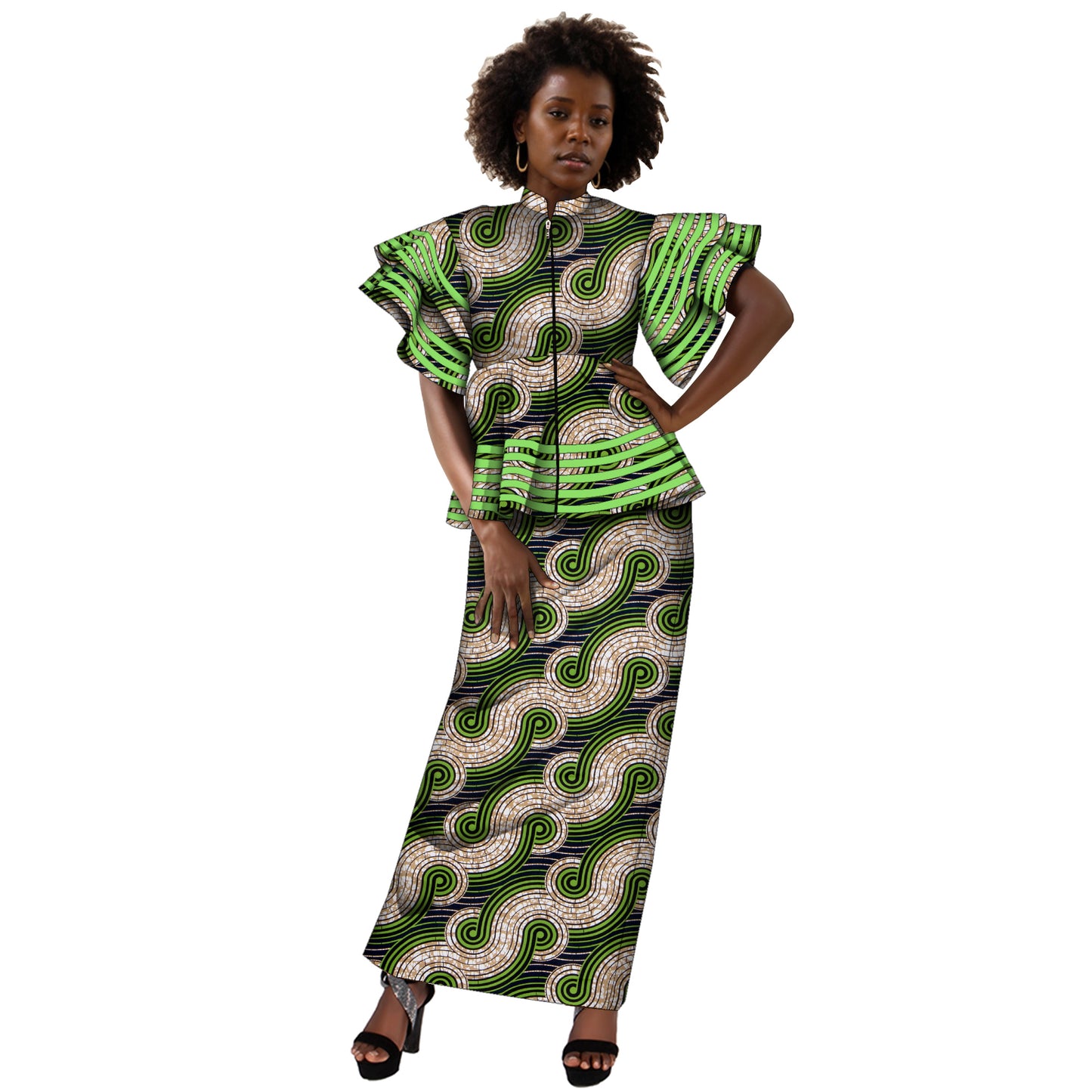 African dress for women African print tops and maxi dresses WY4864