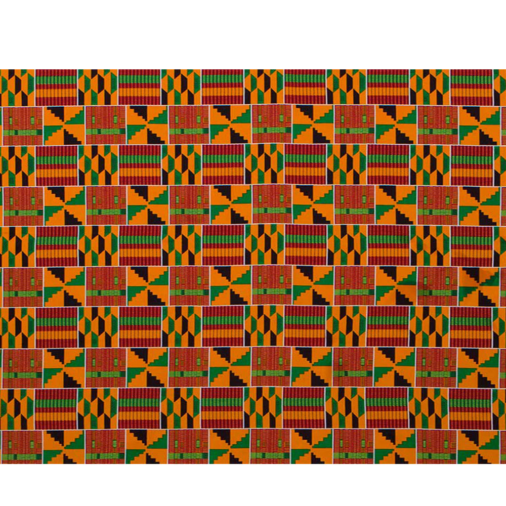 African Wax Fabrics 6 Yard 100% Cotton Ankara Kente Print Fabric for Party Dress