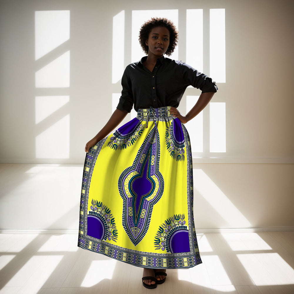 African Women Skirt    Traditional Dashiki   Ankara Print Skirt  YF136